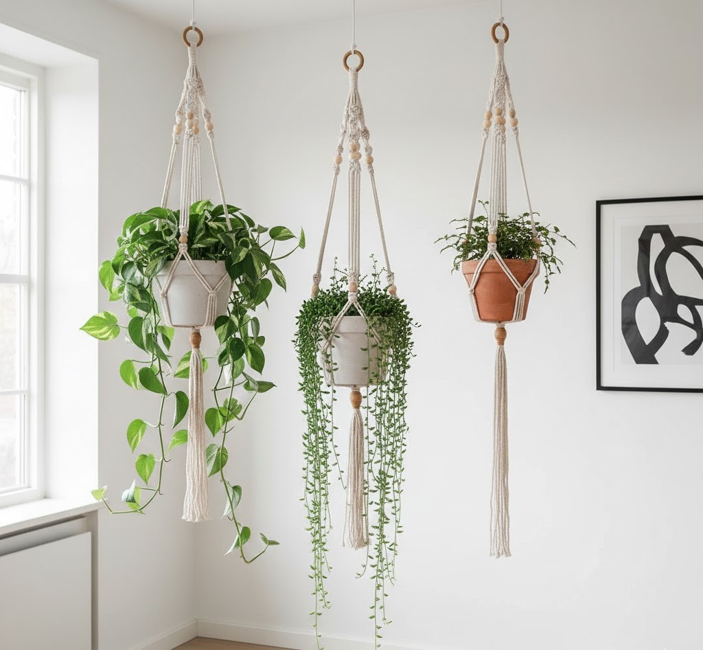 Hanging plant display